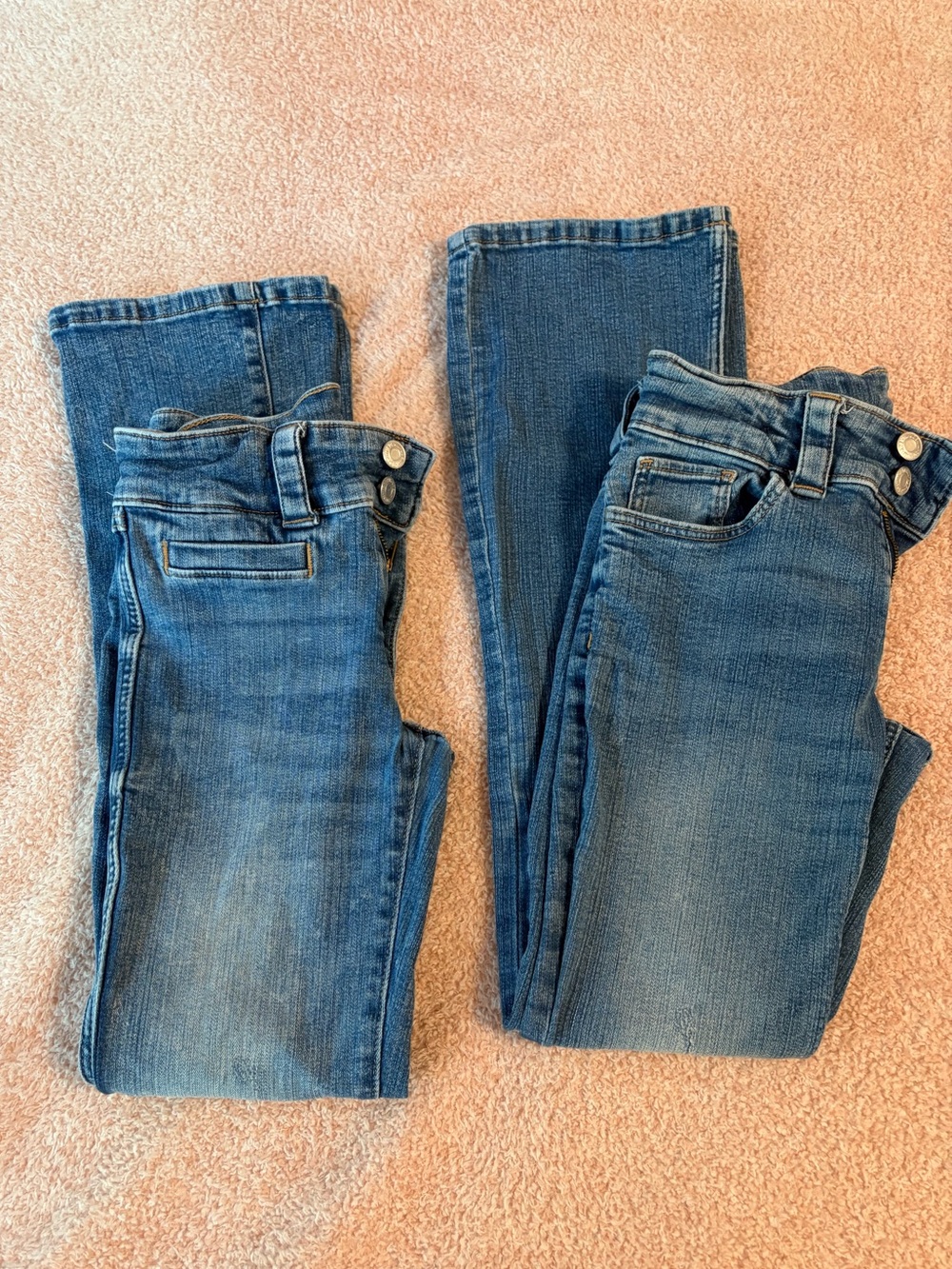 H&M Kids size 16 Blue Denim bootcut Jeans Duo
